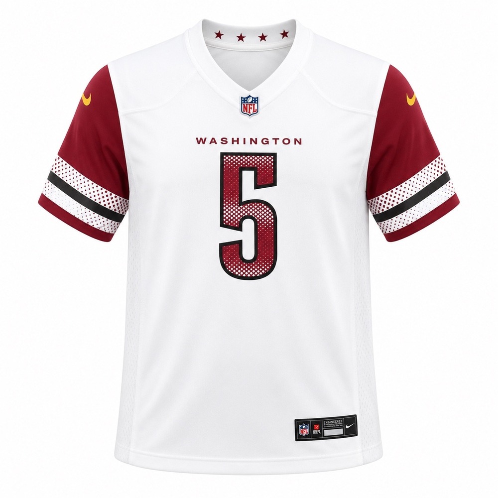 Nike NFL Washington Commanders Jayden Daniels 5 Jersey White XL Womens athletic